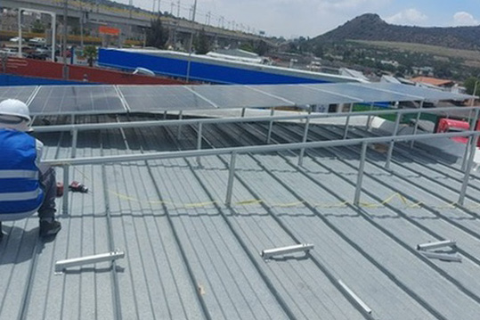 estructura de soporte para paneles